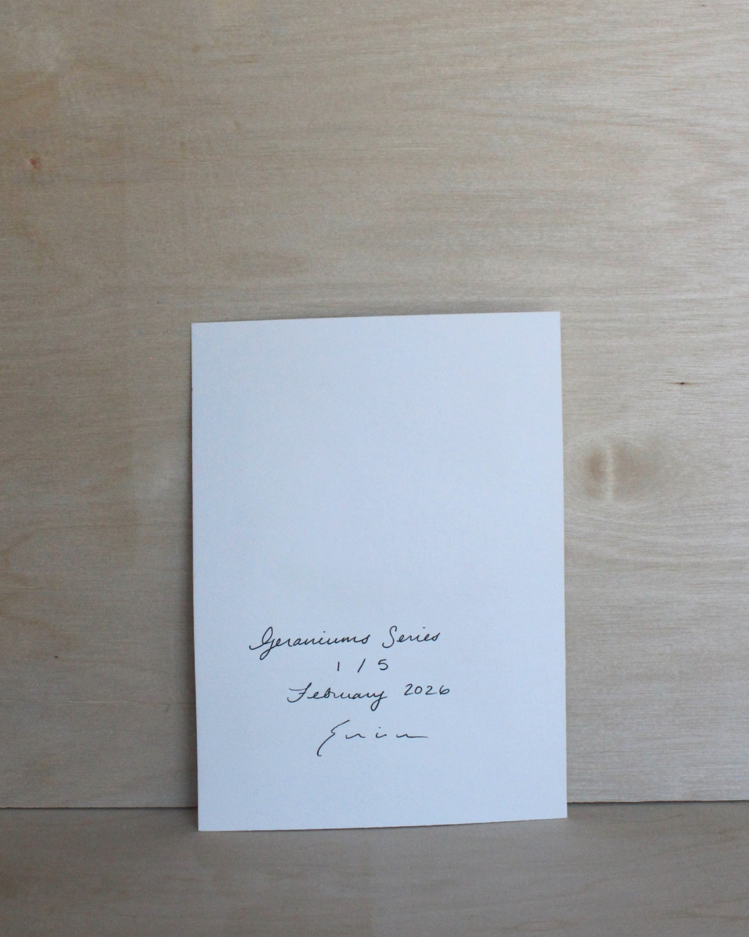 Geraniums Series - 1/5