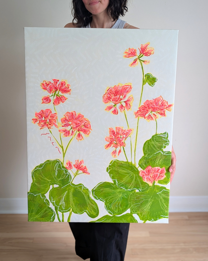 Geraniums in the Window