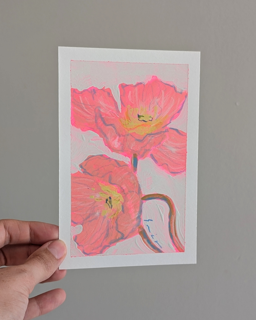 Piink Poppy 3/4