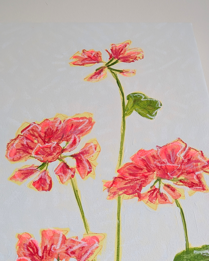 Geraniums in the Window