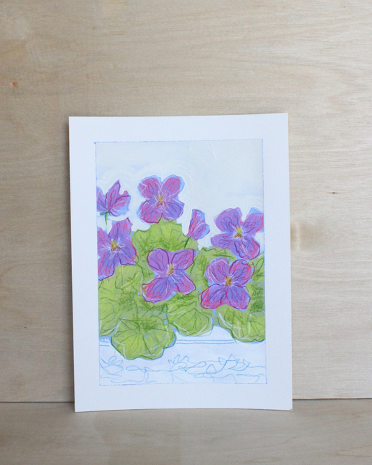 Violets Up Close Series - 1/2